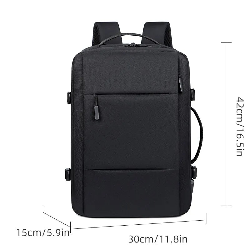 Expandable USB Travel Backpack